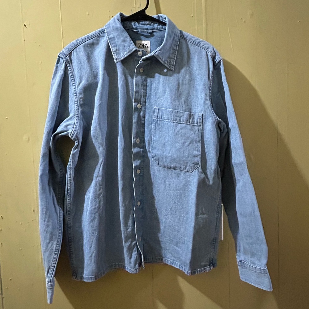 Denim Shirt with Pocket
